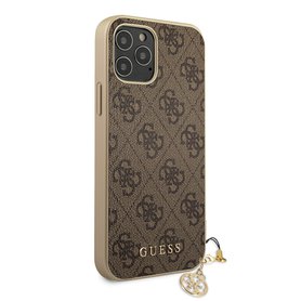 Pouzdro Guess 4G hard case iPhone 12/12 Pro charms